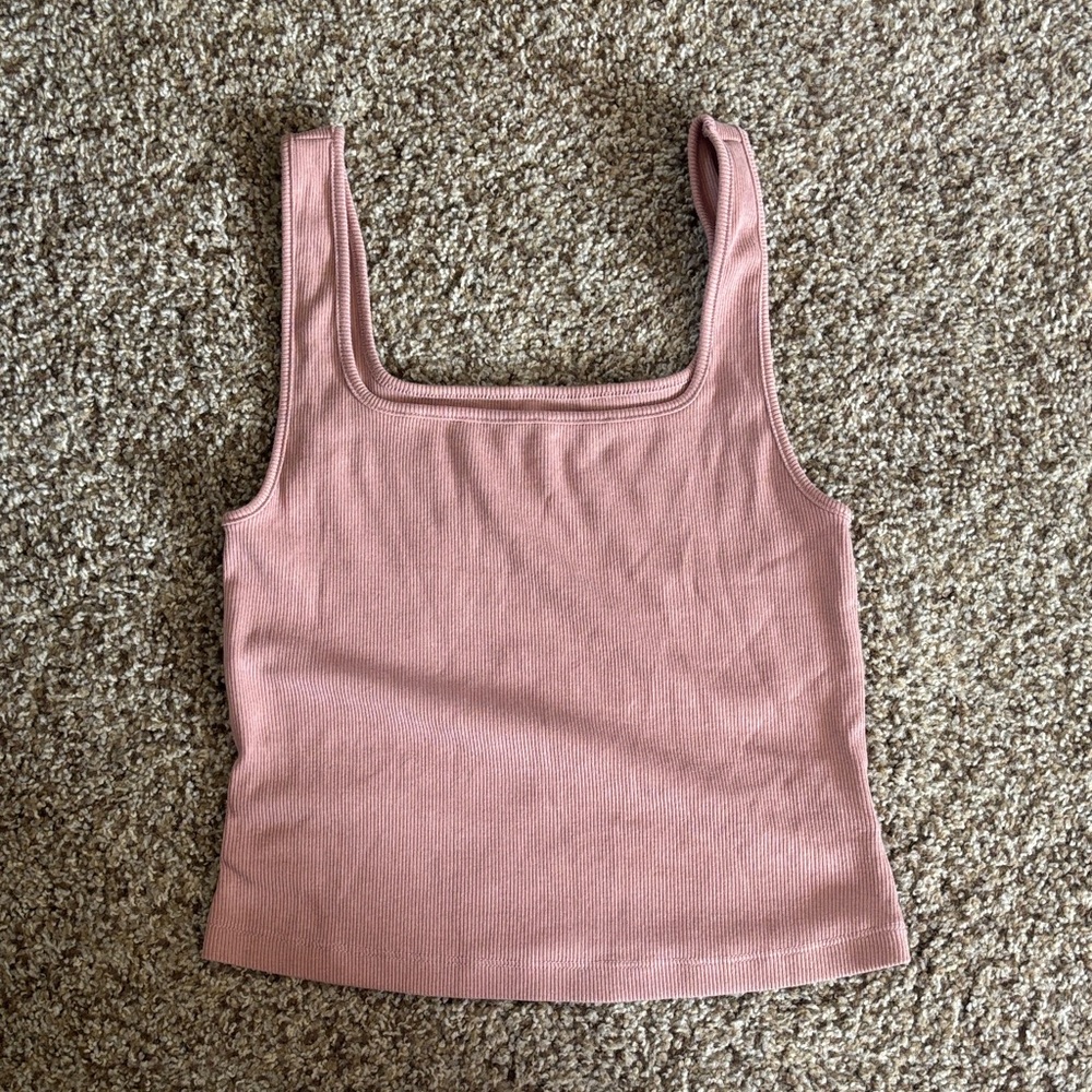 Old Navy Mauve Ribbed Tank Top